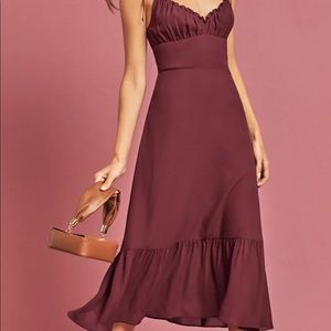 Reformation Embry Dress in Plum Size 4